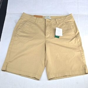 NEW LL Bean Favorite Fit Khaki Casual Shorts 6